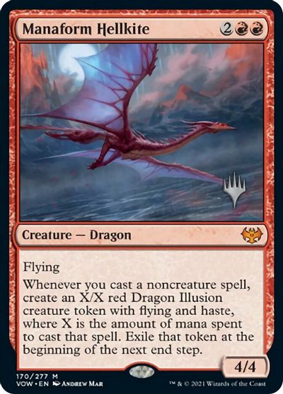 Manaform Hellkite (Promo Pack) [Innistrad: Crimson Vow Promos] | Chromatic Games