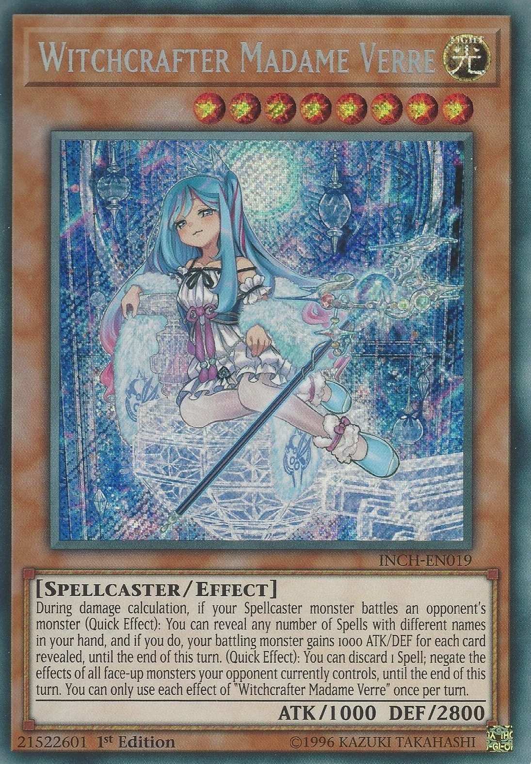 Witchcrafter Madame Verre [INCH-EN019] Secret Rare | Chromatic Games