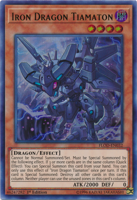 Iron Dragon Tiamaton [FLOD-EN032] Ultra Rare | Chromatic Games