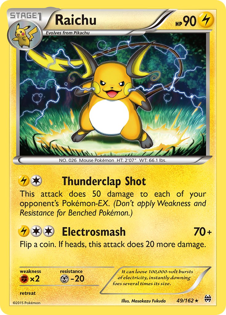 Raichu (XY BREAKthrough) [Theme Deck Exclusives] | Chromatic Games