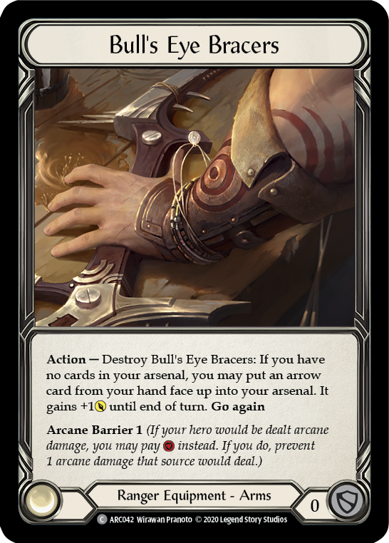 Bull's Eye Bracers [U-ARC042] (Arcane Rising Unlimited)  Unlimited Rainbow Foil | Chromatic Games