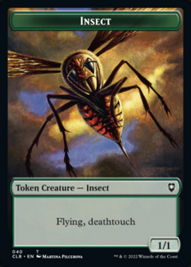 Spider // Insect Double-Sided Token [Commander Legends: Battle for Baldur's Gate Tokens] | Chromatic Games