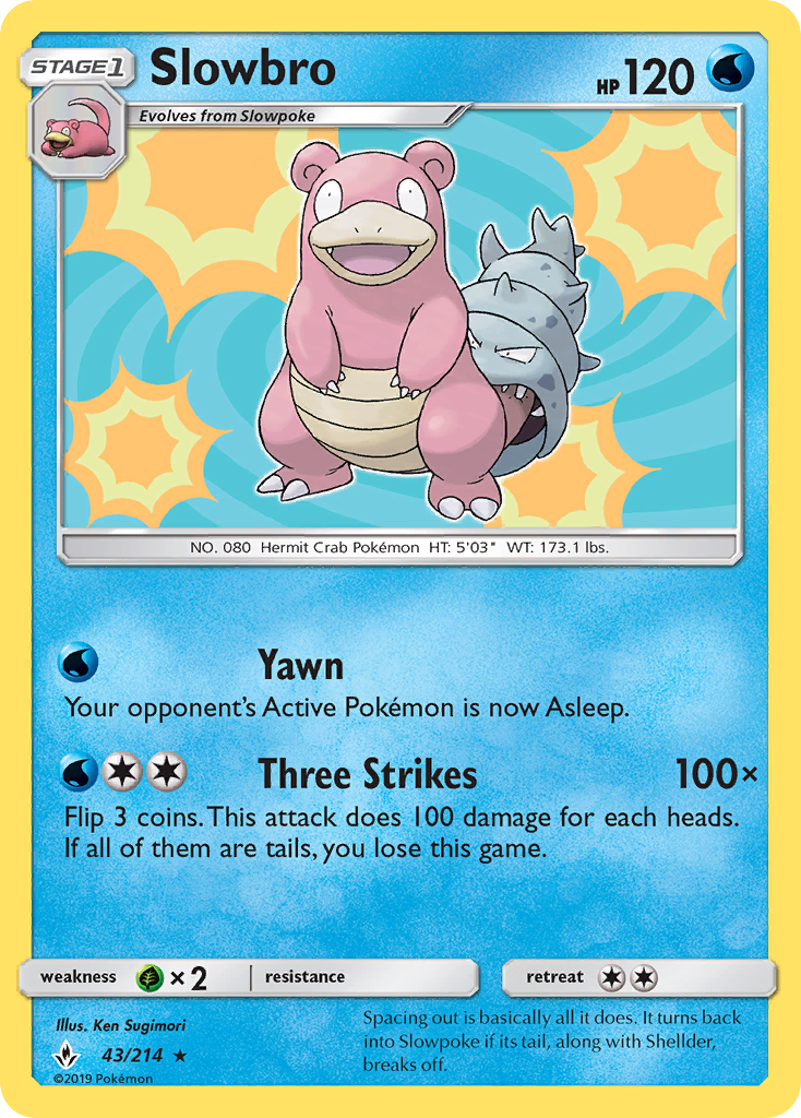 Slowbro (43/214) [Sun & Moon: Unbroken Bonds] | Chromatic Games