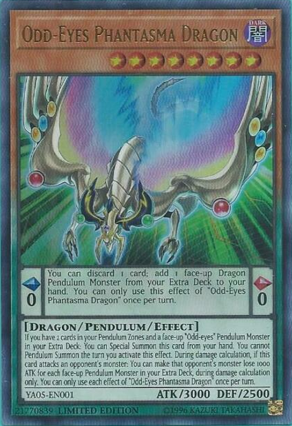 Odd-Eyes Phantasma Dragon [YA05-EN001] Ultra Rare | Chromatic Games