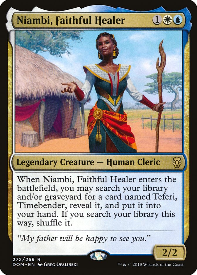 Niambi, Faithful Healer [Dominaria] | Chromatic Games