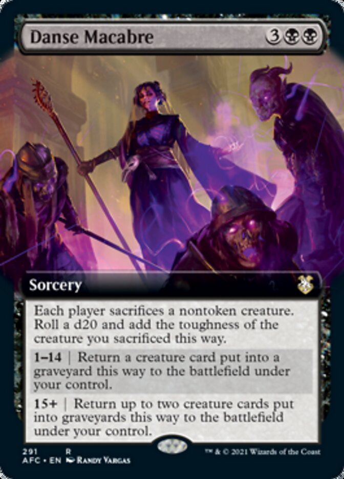 Danse Macabre (Extended Art) [Dungeons & Dragons: Adventures in the Forgotten Realms Commander] | Chromatic Games