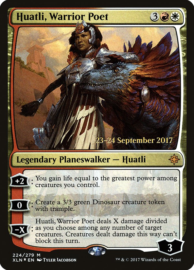 Huatli, Warrior Poet [Ixalan Prerelease Promos] | Chromatic Games