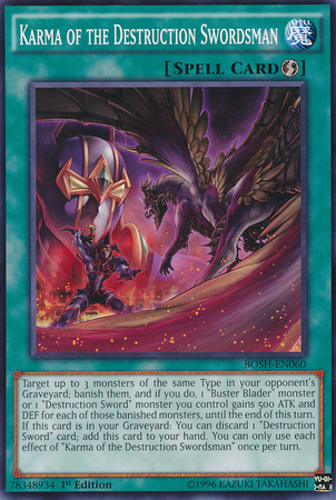 Karma of the Destruction Swordsman [BOSH-EN060] Common | Chromatic Games