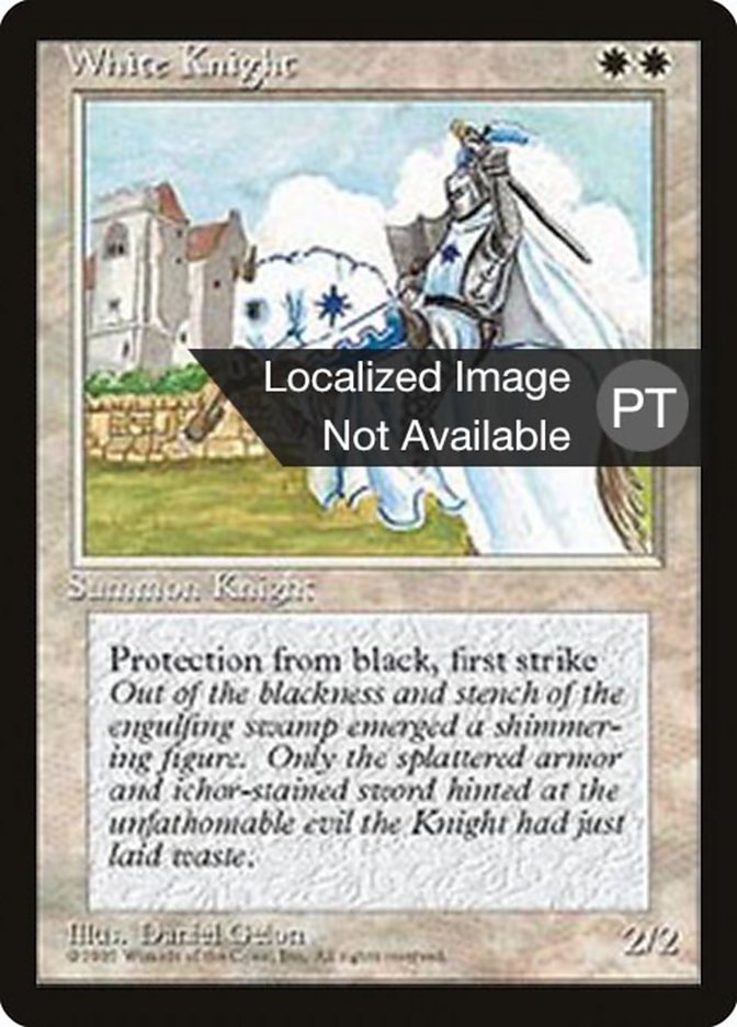 White Knight [Fourth Edition (Foreign Black Border)] | Chromatic Games