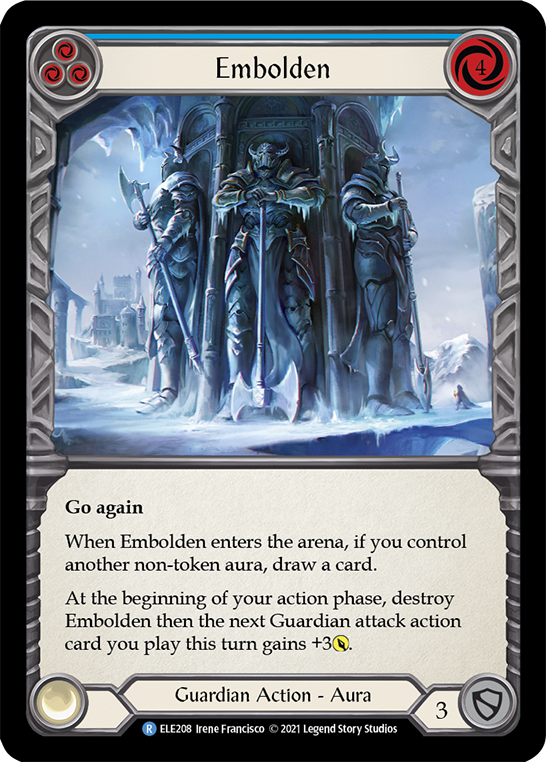 Embolden (Blue) [ELE208] (Tales of Aria)  1st Edition Rainbow Foil | Chromatic Games