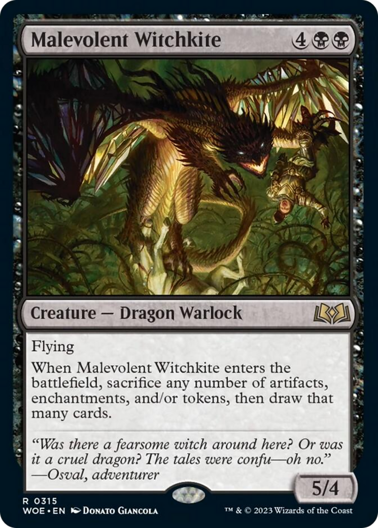 Malevolent Witchkite [Wilds of Eldraine] | Chromatic Games