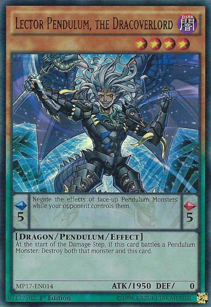 Lector Pendulum, the Dracoverlord [MP17-EN014] Ultra Rare | Chromatic Games