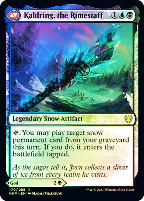 Jorn, God of Winter // Kaldring, the Rimestaff [Kaldheim Prerelease Promos] | Chromatic Games