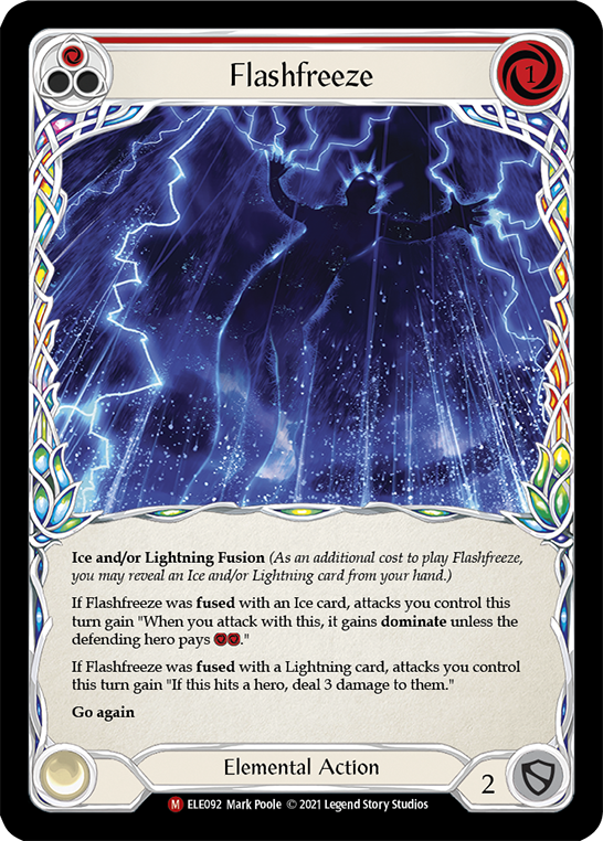 Flashfreeze [ELE092] (Tales of Aria)  1st Edition Rainbow Foil | Chromatic Games