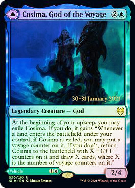 Cosima, God of the Voyage // The Omenkeel [Kaldheim Prerelease Promos] | Chromatic Games