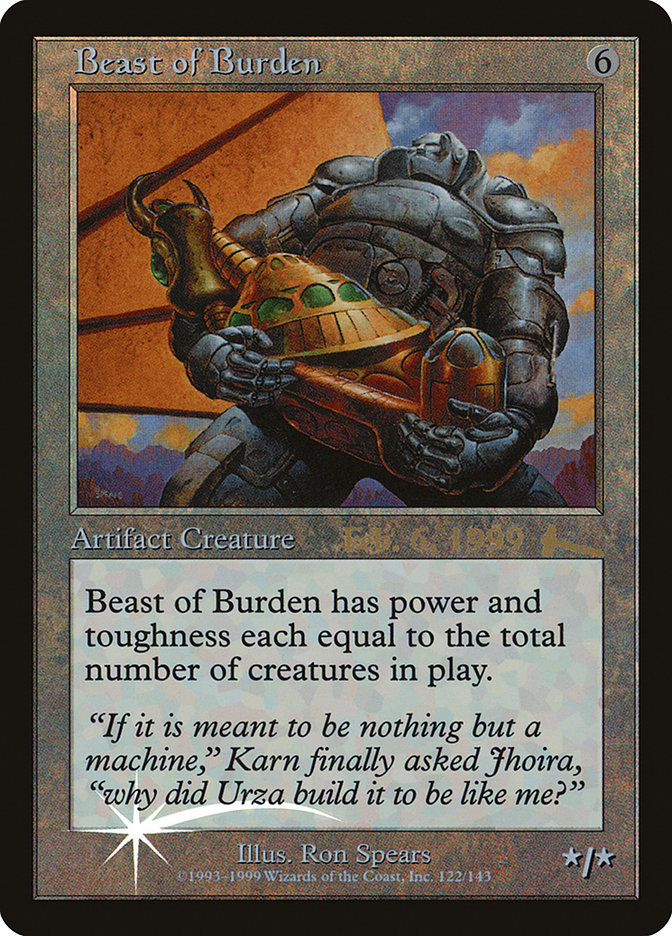 Beast of Burden [Urza's Legacy Promos] | Chromatic Games