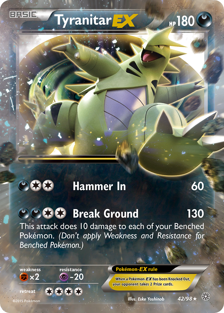 Tyranitar EX (42/98) [XY: Ancient Origins] | Chromatic Games