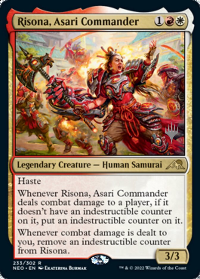 Risona, Asari Commander (Promo Pack) [Kamigawa: Neon Dynasty Promos] | Chromatic Games