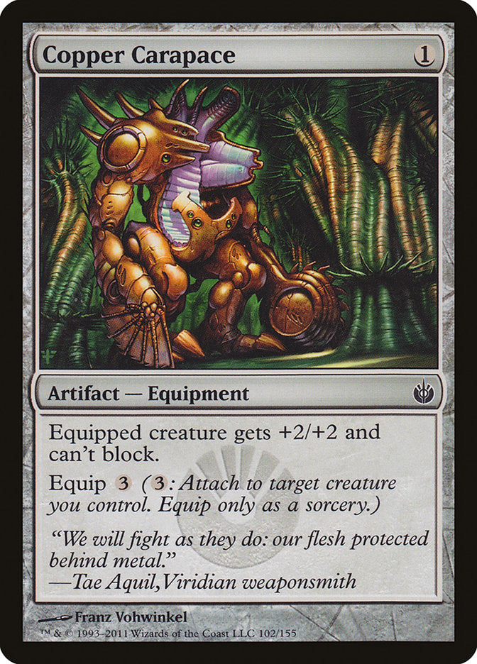 Copper Carapace [Mirrodin Besieged] | Chromatic Games