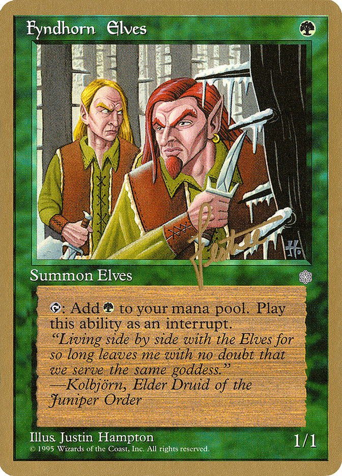 Fyndhorn Elves (Bertrand Lestree) [Pro Tour Collector Set] | Chromatic Games