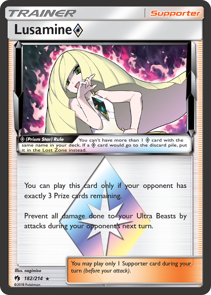 Lusamine (182/214) (Prism Star) [Sun & Moon: Lost Thunder] | Chromatic Games