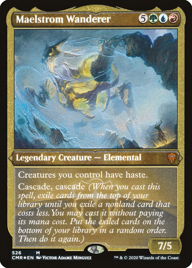 Maelstrom Wanderer (Etched) [Commander Legends] | Chromatic Games