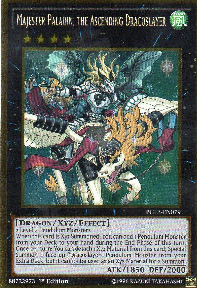 Majester Paladin, the Ascending Dracoslayer [PGL3-EN079] Gold Rare | Chromatic Games