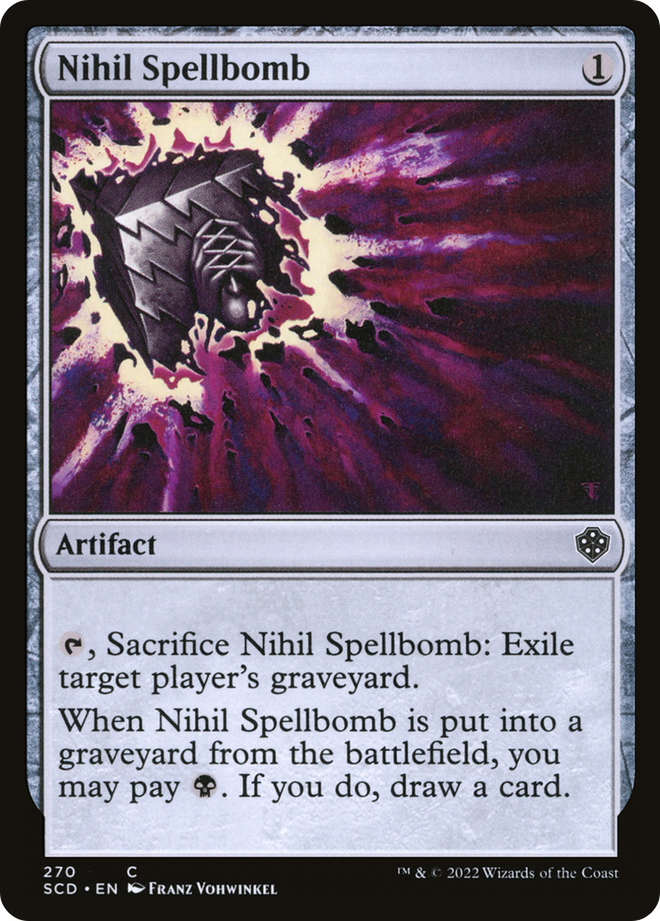 Nihil Spellbomb [Starter Commander Decks] | Chromatic Games