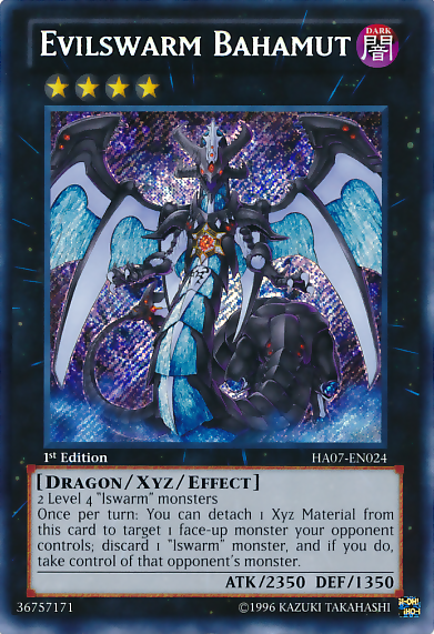 Evilswarm Bahamut [HA07-EN024] Secret Rare | Chromatic Games