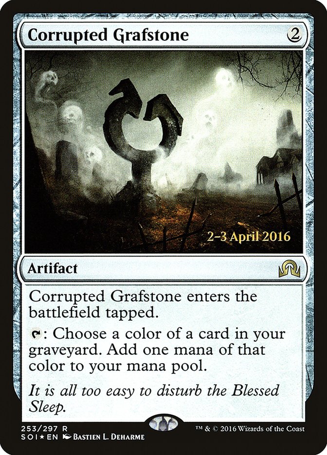 Corrupted Grafstone [Shadows over Innistrad Prerelease Promos] | Chromatic Games