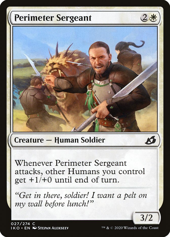 Perimeter Sergeant [Ikoria: Lair of Behemoths] | Chromatic Games