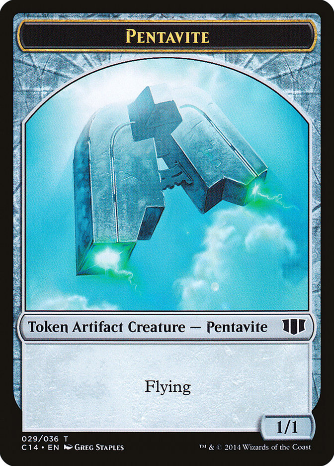 Myr // Pentavite Double-Sided Token [Commander 2014 Tokens] | Chromatic Games