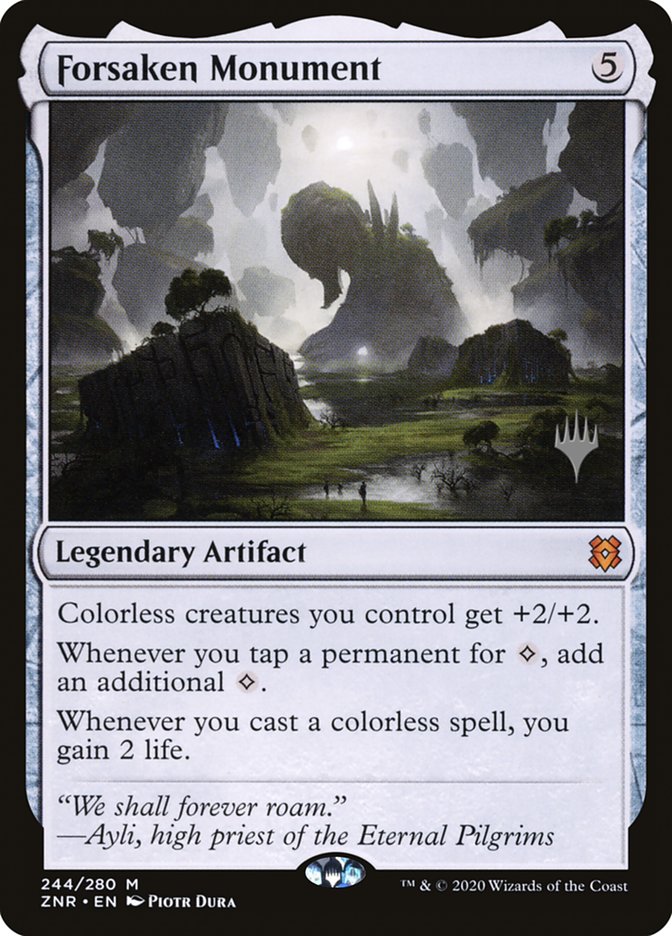 Forsaken Monument (Promo Pack) [Zendikar Rising Promos] | Chromatic Games