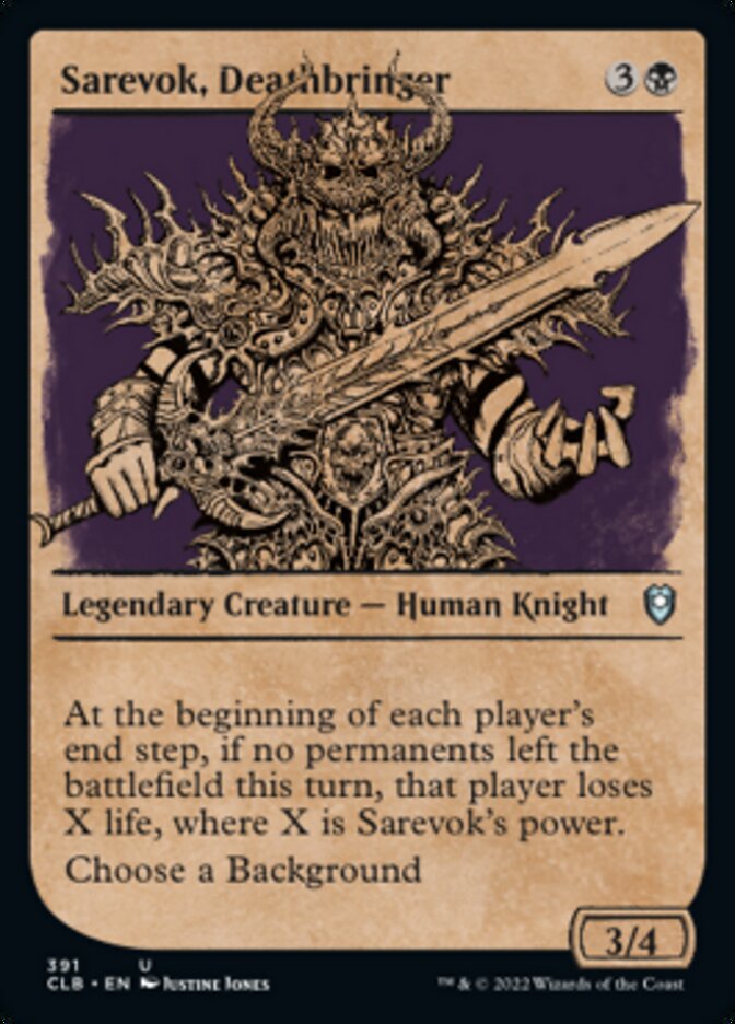 Sarevok, Deathbringer (Showcase) [Commander Legends: Battle for Baldur's Gate] | Chromatic Games