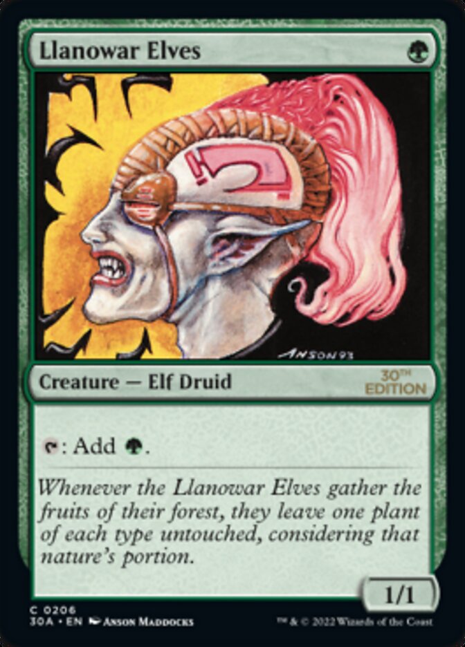 Llanowar Elves [30th Anniversary Edition] | Chromatic Games