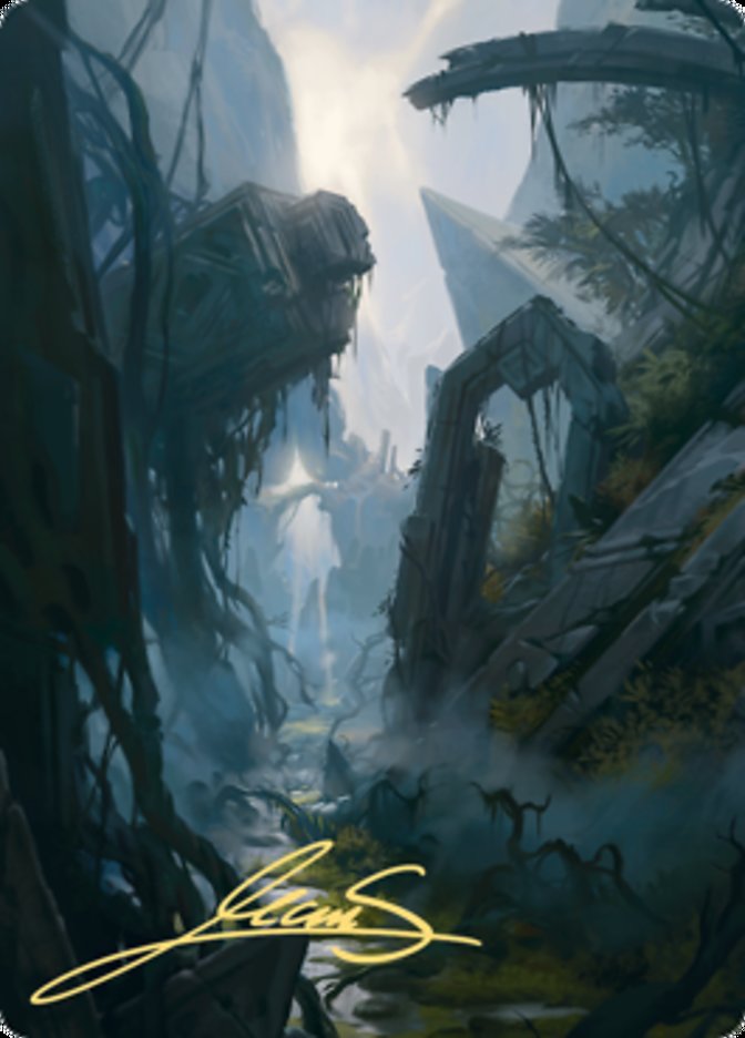 Swamp 2 Art Card (Gold-Stamped Signature) [Zendikar Rising Art Series] | Chromatic Games