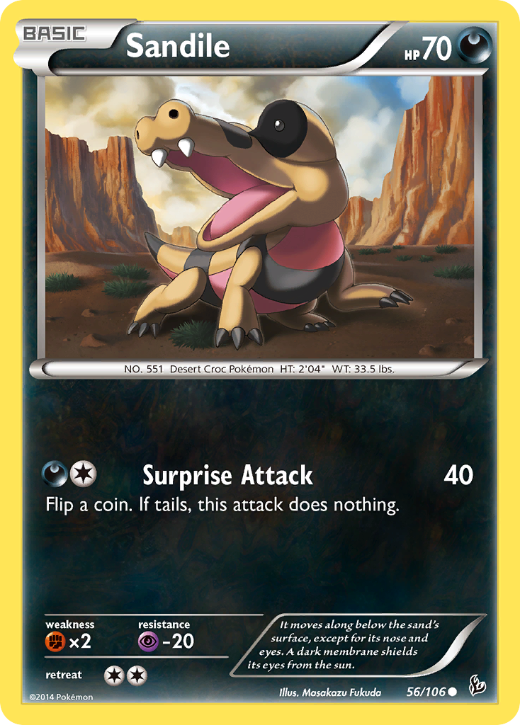 Sandile (56/106) [XY: Flashfire] | Chromatic Games