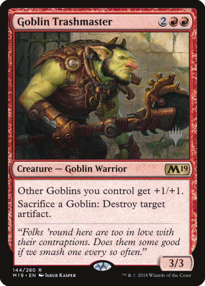 Goblin Trashmaster (Promo Pack) [Core Set 2019 Promos] | Chromatic Games