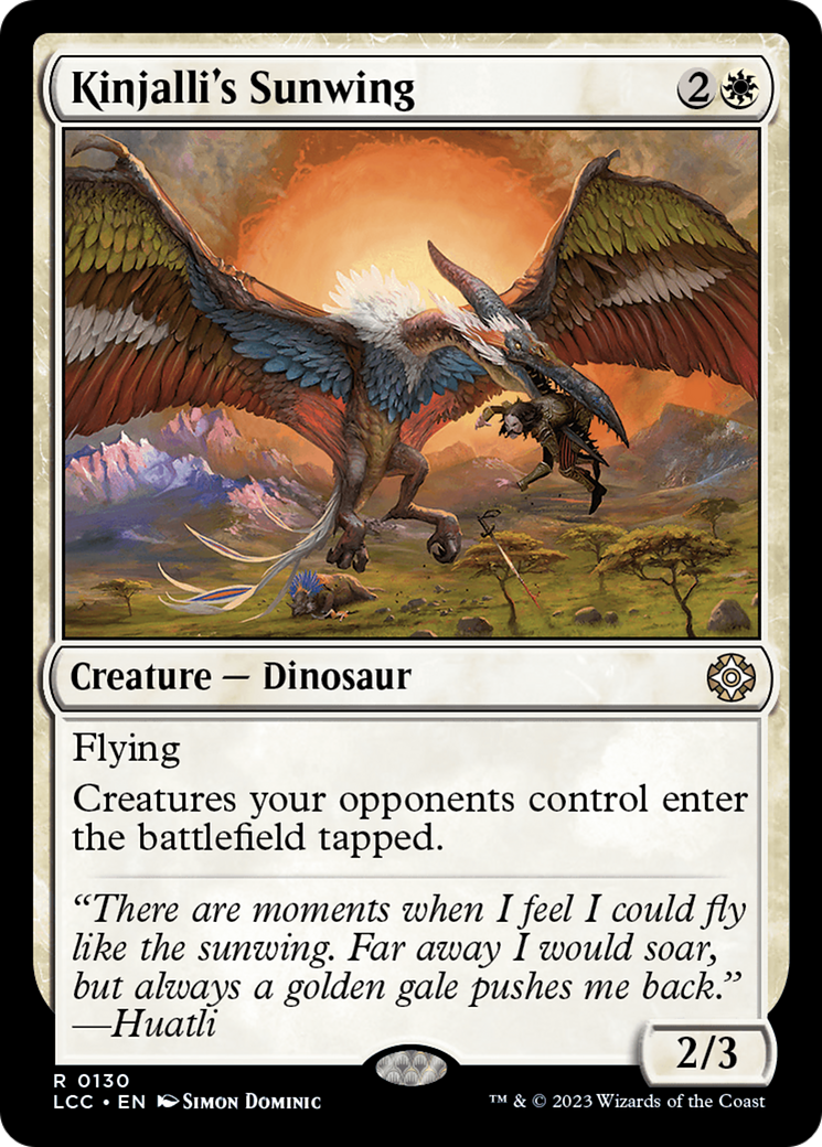 Kinjalli's Sunwing [The Lost Caverns of Ixalan Commander] | Chromatic Games