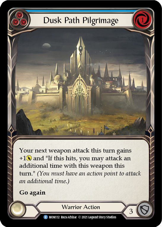 Dusk Path Pilgrimage (Blue) [MON112] (Monarch)  1st Edition Normal | Chromatic Games