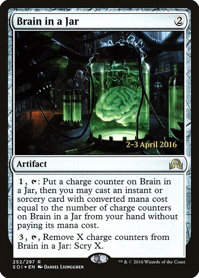 Brain in a Jar [Shadows over Innistrad Prerelease Promos] | Chromatic Games