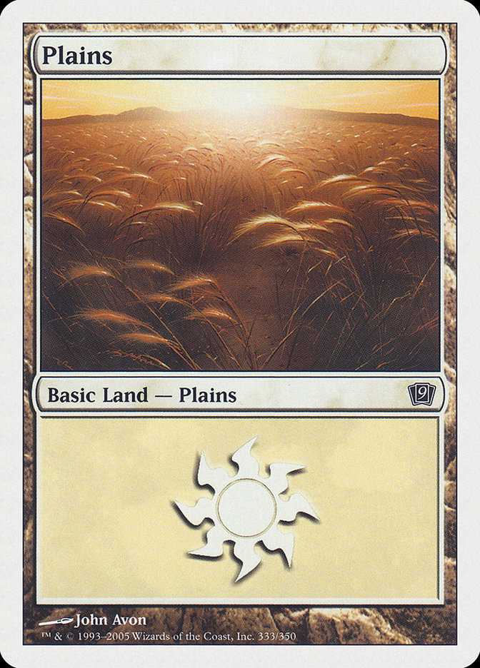 Plains (333) [Ninth Edition] | Chromatic Games