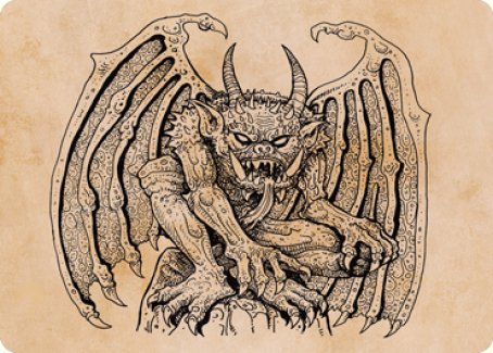 Cloister Gargoyle (Showcase) Art Card [Dungeons & Dragons: Adventures in the Forgotten Realms Art Series] | Chromatic Games