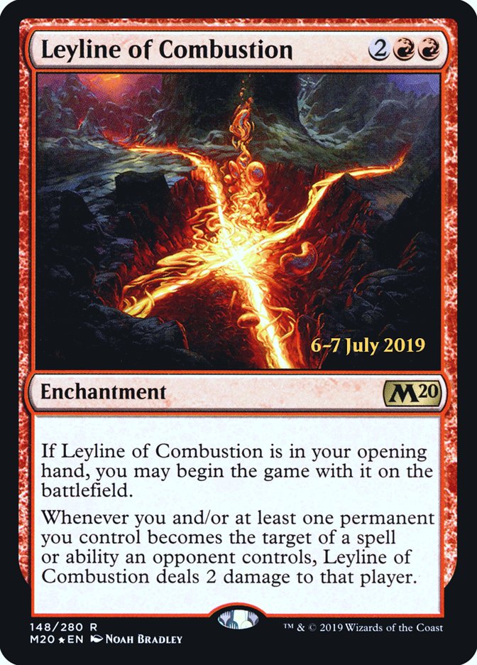 Leyline of Combustion [Core Set 2020 Prerelease Promos] | Chromatic Games