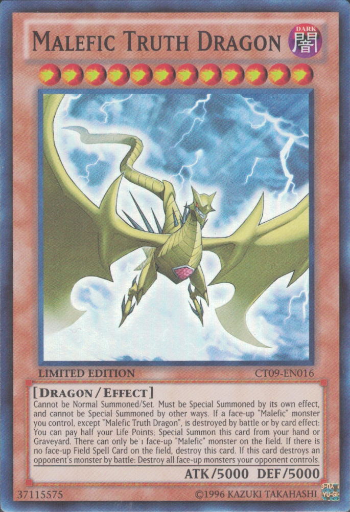 Malefic Truth Dragon [CT09-EN016] Super Rare | Chromatic Games