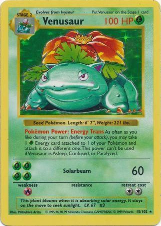 Venusaur [Base Set (Shadowless)] | Chromatic Games