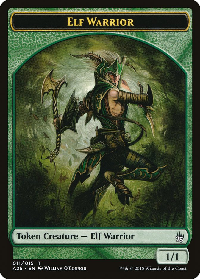 Elf Warrior Token [Masters 25 Tokens] | Chromatic Games