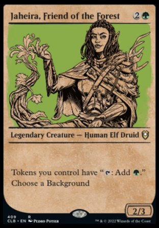 Jaheira, Friend of the Forest (Showcase) [Commander Legends: Battle for Baldur's Gate] | Chromatic Games