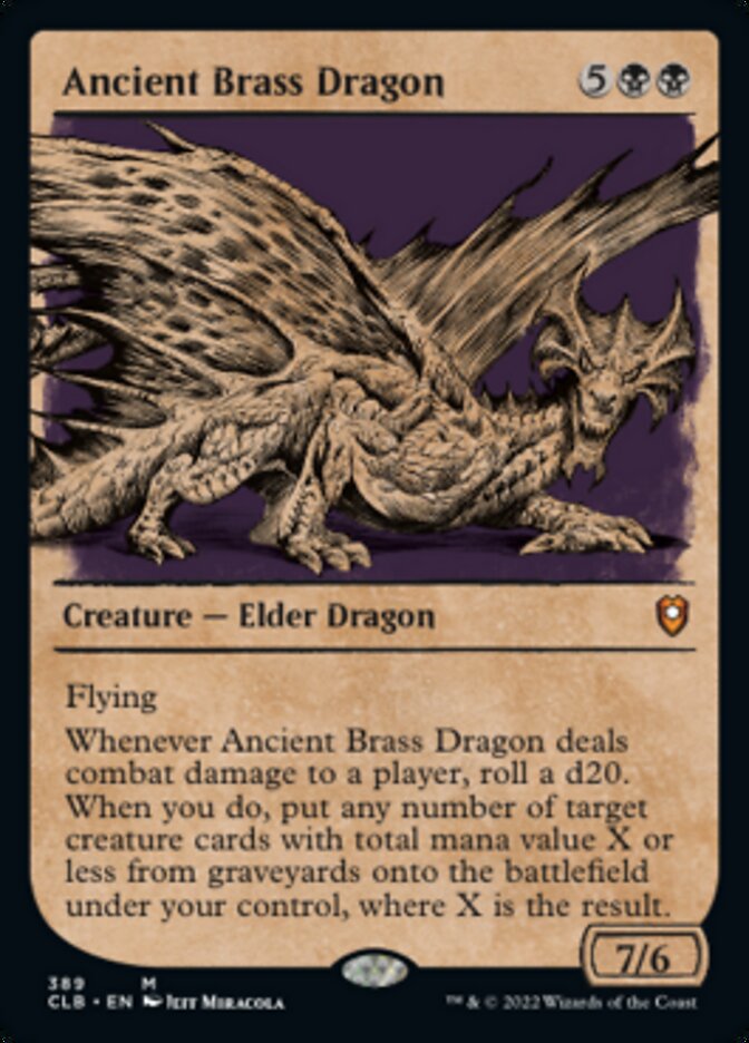 Ancient Brass Dragon (Showcase) [Commander Legends: Battle for Baldur's Gate] | Chromatic Games