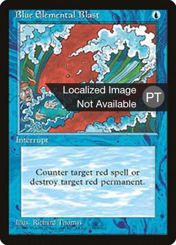 Blue Elemental Blast [Fourth Edition (Foreign Black Border)] | Chromatic Games